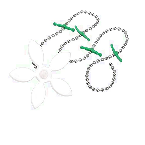 Yimaa 12 Pack Drain Hair Catcher Flower Shower Hair Cleaning Chain Hair Trap Chain Hook Bathtub Sinks Drain Clog Protectors Hair Stopper for Bathroom Kitchen