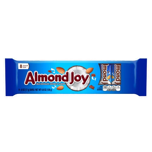 HERSHEY'S ALMOND JOY Snack Size Candy Bars (8-Count, 4.8-Ounce)
