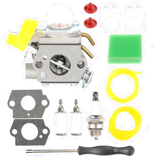 KLI C1U-H60 Carburetor for Ryobi 30cc 26cc 25cc RY28141 RY30120 RY28100, Homelite UT33600A UT33600 UT33650 String Trimmer Replace 308054013 308054077 308054003 985624001
