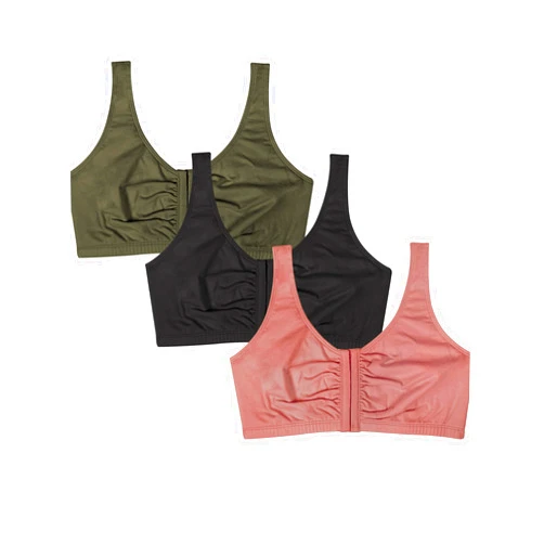 Fruit of the Loom Women's Front Close Builtup Sports Bra