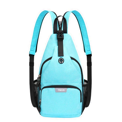MOSISO Sling Backpack Travel Hiking Daypack, Crossbody Convertible Sling Bag with Front Pocket One Shoulder Chest Bag
