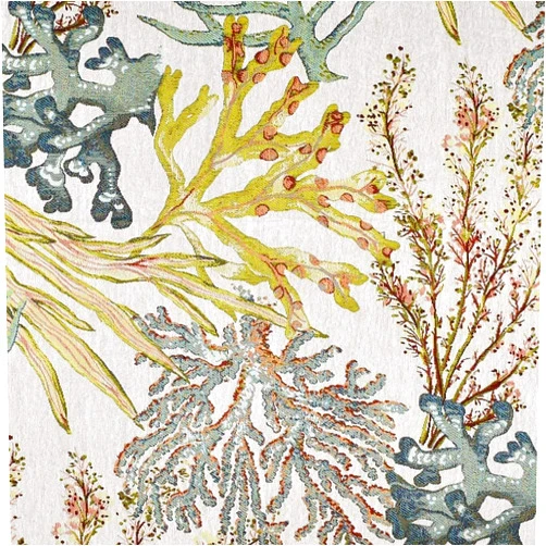 eLuxurySupply Fabric by The Yard - Upholstery Fabric, Rayon Cotton Blend for Furniture and DIY Projects - Sewing Material/Fabrics- Coral Reef Pattern