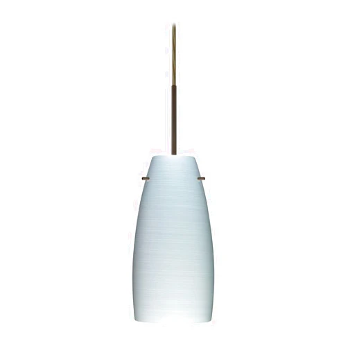 Besa 1JT-1512KR-BR Contemporary Modern One Light Pendant from Tao Collection in Bronze/Dark Finish,