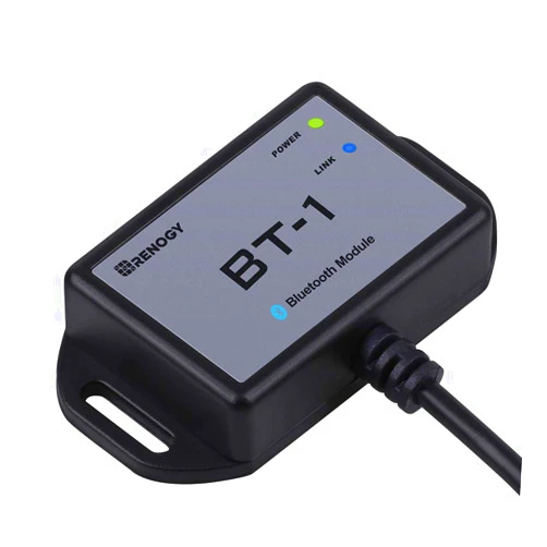 Renogy Bluetooth Module RJ12 Communication Port Compatible Rover/Wanderer/Adventurer Charge Controllers, BT-1 RS232,Black