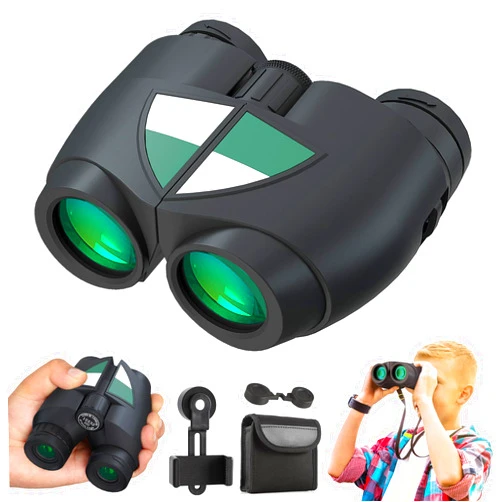 URBANCOAST 15x32 Compact Binoculars for Adults and Kids, High Power Lightweight Small Binoculars with Phone Adapter for Concert Cruise Ship Hiking Bird Watching Travel Safari Viewing Football Sports