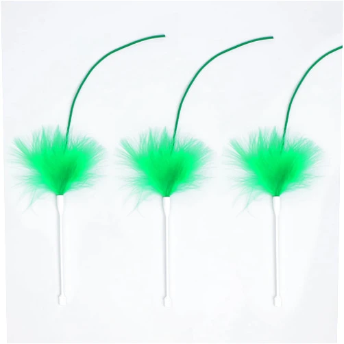 Sofolor Interactive Cat Toys Replacement Feather Wand for P43 (3 Pcs), Only Accessories