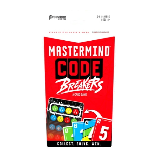 Pressman Mastermind Codebreakers Card Game | 3 Difficulty Levels of Play | 2-6 Players | Ages 8+ |