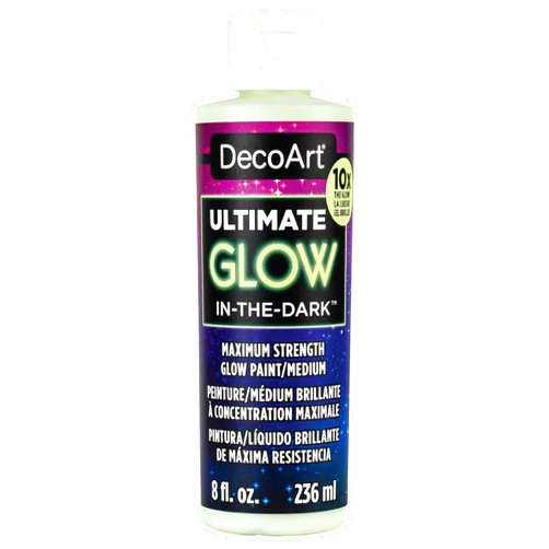 DecoArt Americana Ultimate Glow, Premium Glow in the Dark Paint 8 oz.