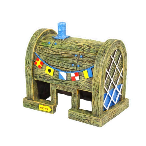Penn-Plax Spongebob Squarepants Officially Licensed Aquarium Ornament – The Krusty Krab – Medium