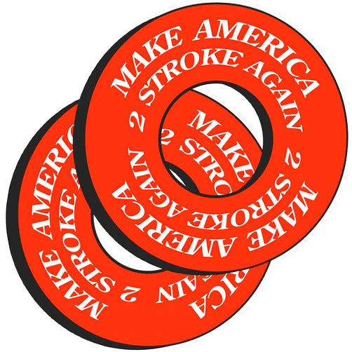 GripDonuts.com® MX Grip Donuts for Dirt Bike Motorcycle BMX - Make America 2 Stroke Again