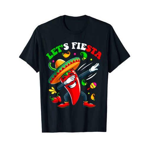Funny Dabbing Pepper Dab Mexican Food Dab Cool Dabbing chili Mexican Pepper say Food Dab Cinco De Mayo T-Shirt