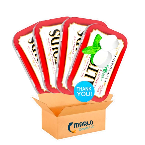 Marlo Goods LLC Marlo Goods - Altoids Curiously Strong Breath Mints, fresh breath for hours - Peppermint 4 pack of 1.76 Ounce.