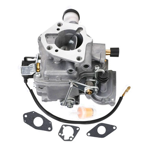 Motorcarb Carburetor 24-853-34-S for Kohler CH20 CH22 CH25 CH26 Tractor Motor Carb, with Accelerator Pump + Fuel Filter + 3 Gaskets