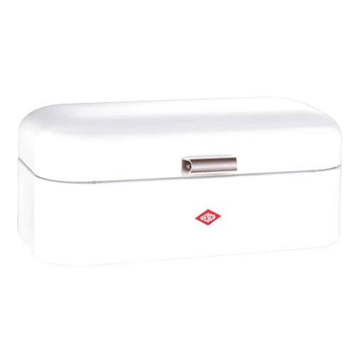 Wesco Grandy – German Designed - Steel bread box for kitchen / storage container, White