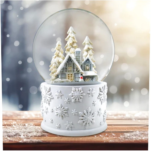 The San Francisco Music Box Company 120mm Snowy White Home Scene Snow Globe by The San Francisco Music Box Company