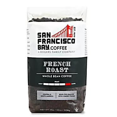 SAN FRANCISCO BAY SF Bay Coffee French Roast Whole Bean 2LB (32 Ounce) Dark Roast French Roast 2 Pound (Pack of 1)