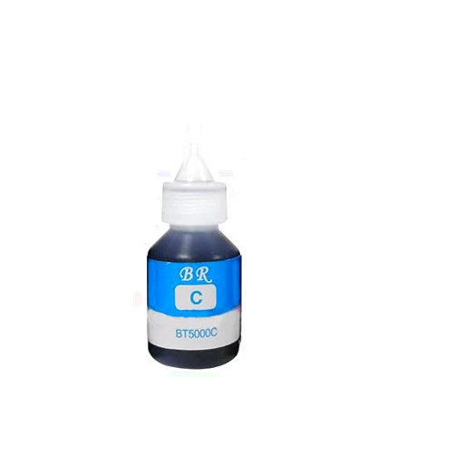 Vivid Colors Refill Ink Bottles Replacement for use Brother DCP-T300/500W/700W Printer BT5000 BT5001 Cyan