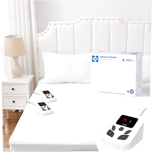 Sealy Heated Mattress Pad Queen Size 60x80 Inch with Dual Control 10 Heated Settings | Zone Heating Electric Mattress Pad | Auto Shut Off 1-9 Hours| Fit Up to 17