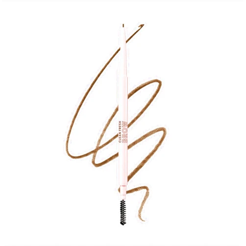 Covergirl Clean Fresh Brow Nano, 400 Soft Brown, Eyebrow Pencil, Ultra-Precise Tip, Waterproof, Transfer-Resistant, Built-In Spoolie, Vegan Formula, 0.001oz
