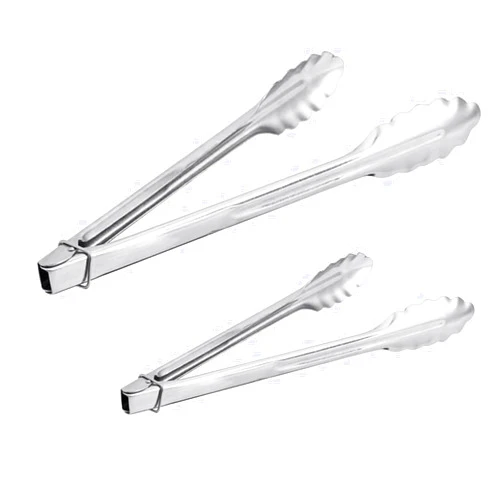 Rocky Mountain Goods Kitchen Tongs Set 12” & 9” - Stainless Steel Tongs for Cooking, Baking, Serving, Grilling - Easy Lock Ring - Rust-Proof - Dishwasher Safe
