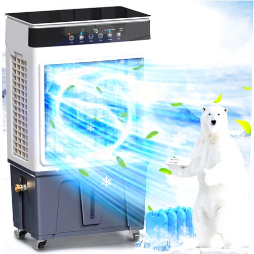 Numiko Evaporative Air Cooler, 3500CFM 3-in-1 Swamp Cooler with 7.5Gal Water Tank, 120° Oscillation, 3 Speeds 3 Modes, 4 Ice Packs, 12H Timer, Remote, Portable Air Conditioner for Room, Home & Office