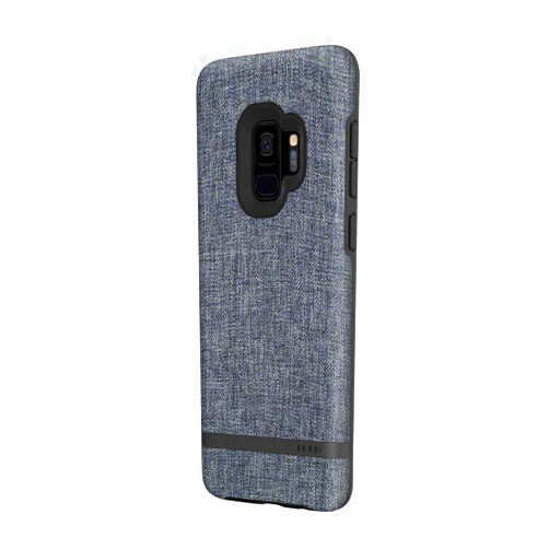 Incipio Carnaby Samsung Galaxy S9 Case [Esquire Series] with Co-Molded Design and Ultra-Soft Cotton Finish for Samsung Galaxy S9 (2018) - Blue