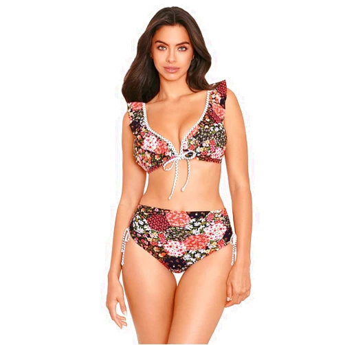 Skinny Dippers by Miraclesuit Skinny Dippers Women's Swimwear Transformer High Waist Tummy Control Reversible Bathing Suit Swim Bathing Suit Bottom