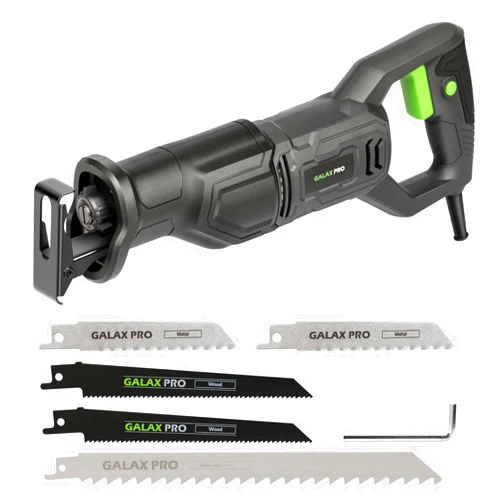 GALAX PRO 120V Reciprocating Saw, 6.0 Amp Variable Speed Corded Reciprocating Saw with1-1/8