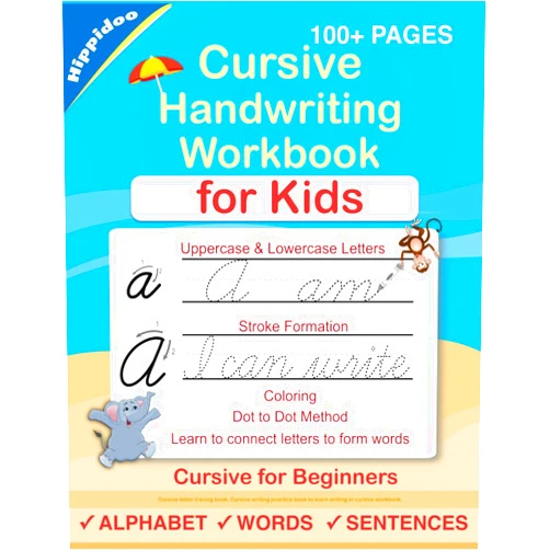 By Sujatha Lalgudi (Author), Hippidoo (Author) Cursive Handwriting Workbook For Kids: Cursive for beginners workbook. Cursive letter tracing book. Cursive writing practice book to learn writing in cursive