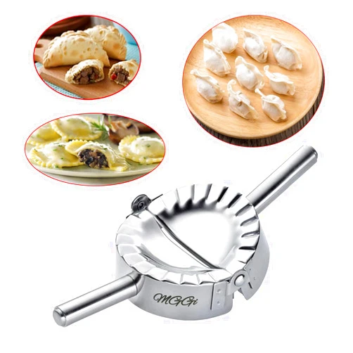 MGGi Stainless Steel Ravioli Mold Pierogi Dumpling Maker,X-Large Size 5