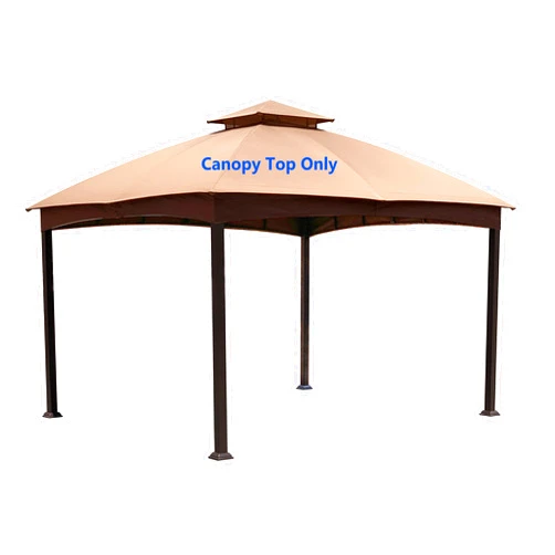 APEX GARDEN Replacement Canopy Top for The Lowe's Gazebo Model #TPGAZ2303 (Light Brown)