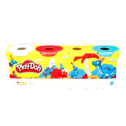 Play-Doh 4 Pack of 4 oz Cans, Classic Colours