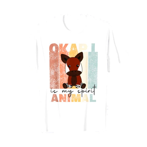 Okapia Giraffes Giraffe Okapis Safari Zoowarder Okapi Is My Spirit Animal - Okapis Are Cute Animals Okapia T-Shirt