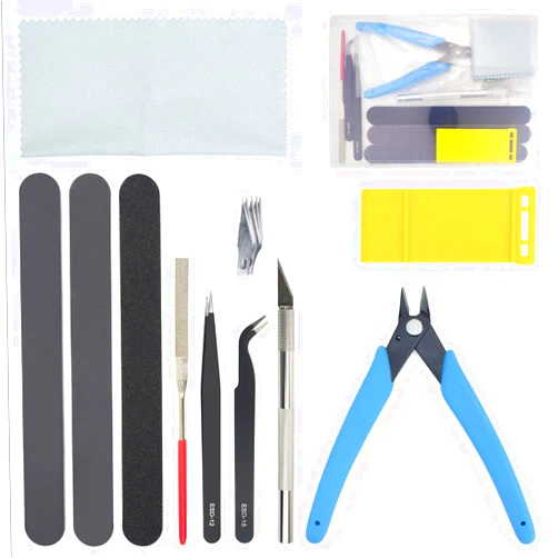 ZIIYAN 10Pcs Model Tools Craft Set Hobby Building Tools Kit for Gundam Basic Model Assembling, Building and Repairing