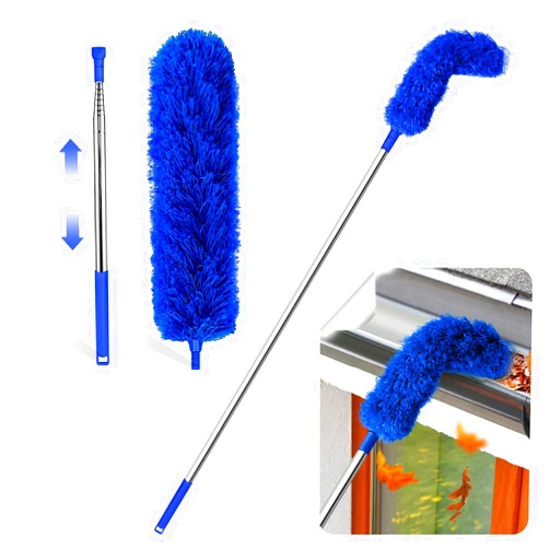 YihuaTop Gutter Cleaning Tools from The Ground Gutter Cleaning Tools Pole Blue Roofing Tool Rain Gutter Guard Cleaner Tool, Easy Remove Leaves and Debris from The Ground New (Blue)