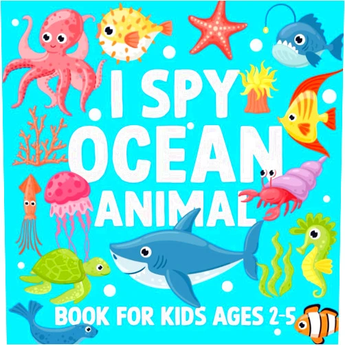By Martha Stec Publication (Author) I Spy Ocean Animal Book for Kids Ages 2-5: ABCD Learning Activity Book About Underwater Creature Learners | A Fun Guessing Game Picture Book for Aquatic Life Students, Toddlers, and Kindergartners