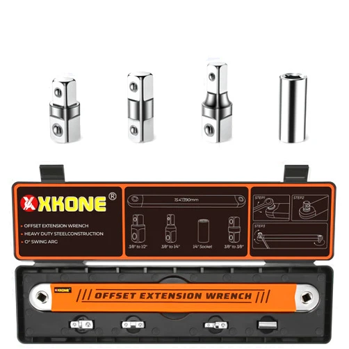 XKONE Offset Extension Wrench Set(4 Colors),15.4