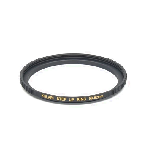 Kolari Pro (58-62mm) Step-Up Ring | Step-Up Lens Filter Adapter Ring | Premium CNC Machined Brass | Compatible with All Brand UV CPL ND Camera Lens Filters
