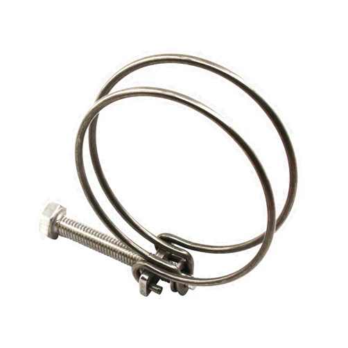 Zerniple (10 Pieces)25-29mm Double Wire Hose Clamp Pipe Tube Clamps 304 Stainless Steel Hose Clips