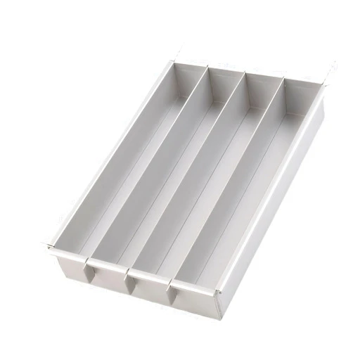 Calcipxx Adjustable Checkerboard Cake Mold Aluminum Alloy with Non-Stick Surface for Home and Commercial Baking