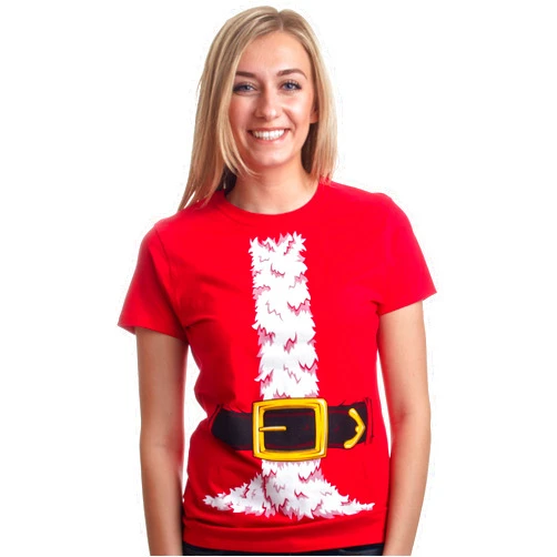 Ann Arbor T-shirt Co. Women's Holiday Costume Tee Shirt Tops, Halloween Christmas Pirate Ladies T-Shirt
