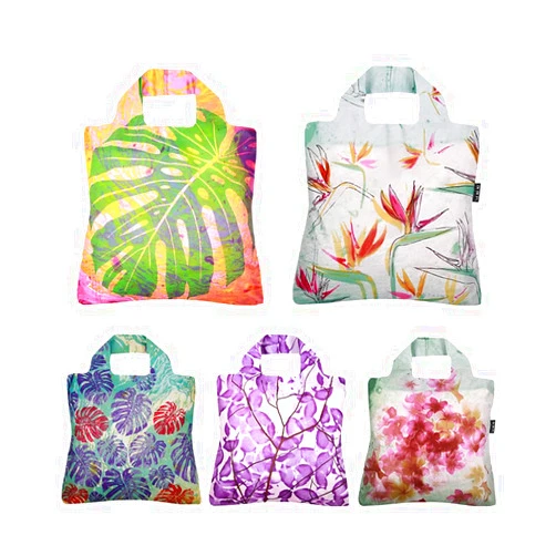 Envirosax Reusable Grocery Bags- Set of 5 Havana Designs,Eco Friendly Foldable Shopping Tote Bag