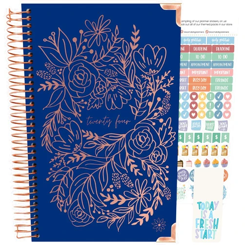 Bloom daily planners HARDCOVER bloom daily planners 2024 Calendar Year Day Planner (January 2024 - December 2024) - Passion/Goal Organizer - Monthly & Weekly Inspirational Agenda Book - 5.5
