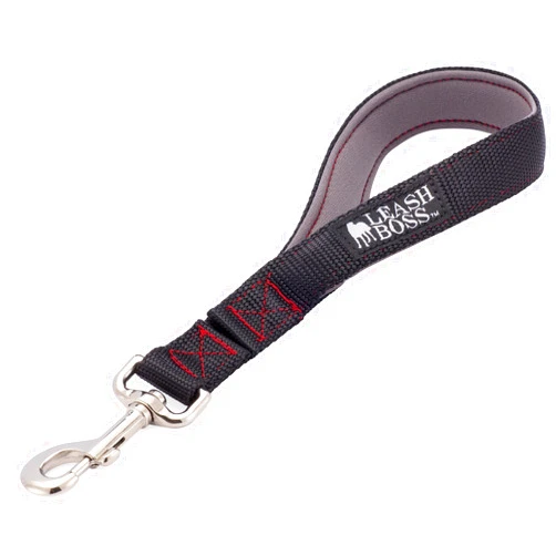 Leash Boss Leashboss Short Dog Leash for Dog Training | Padded Traffic Handle Short Leash for Dog Training, Total Comfort When Dog Walking | Traffic Leash for Dogs Large, Medium, Small | Short Nylon Dog Lead