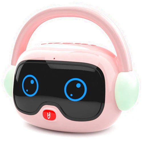 LeiHui Kids Audio Player,Early Educational Learning Toy with Music,Bedtime Story Singing,Gift Present for 10-48 Month Baby,Screen-Free Listening Experience for Stories,Nightlight,Bluetooth (Pink)