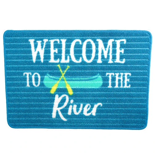 Pavilion Gift Company Welcome to The River Floor mat, 27.5 x 18.5, Blue