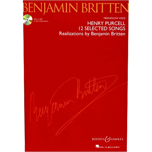 By Benjamin Britten (Editor), Henry Purcell (Composer) Henry Purcell: 12 Selected Songs: Realizations by Benjamin Britten Medium/Low Voice