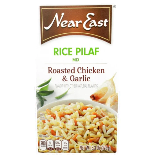 Near East Roasted Chicken & Garlic Rice Pilaf Mix, 6.3-Ounce Boxes (Pack of 12)