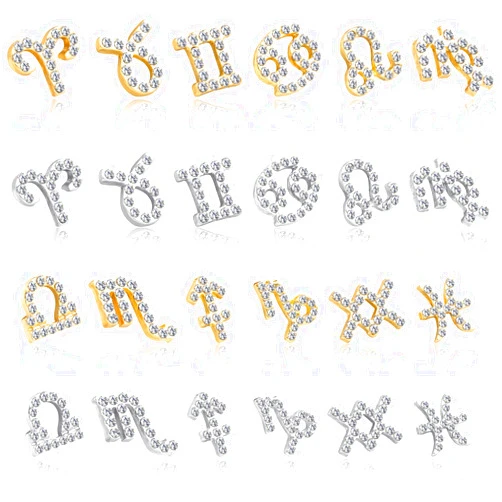 Noverlife 24PCS Zodiac Nail Charms for Acrylic Nails, Gold & Silver Twelve Constellation Pendants Rhinestone with Diamond, 3D Zodiac Theme Nail Jewelry Nail Decor for Women Grils DIY Salon Nail Design