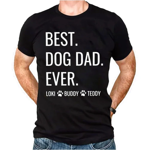 ZENASSAN Personalized Happy Fathers Day To The Best Cat Dad Shirt, Best Cat Dad Vintage T-Shirt, Custom Cat Name Cat Dad Shirt, Dear Cat Dad Thanks For Loving Us Shirt, Custom Cat Owner Fathers Day Tee